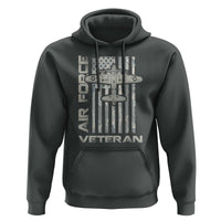 Air Force Veteran Hoodie Vintage Camo USA Flag Veterans - Wonder Print Shop