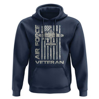 Air Force Veteran Hoodie Vintage Camo USA Flag Veterans - Wonder Print Shop