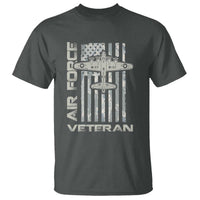 Air Force Veteran T Shirt Vintage Camo USA Flag Veterans - Wonder Print Shop