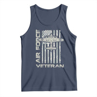 Air Force Veteran Tank Top Vintage Camo USA Flag Veterans - Wonder Print Shop