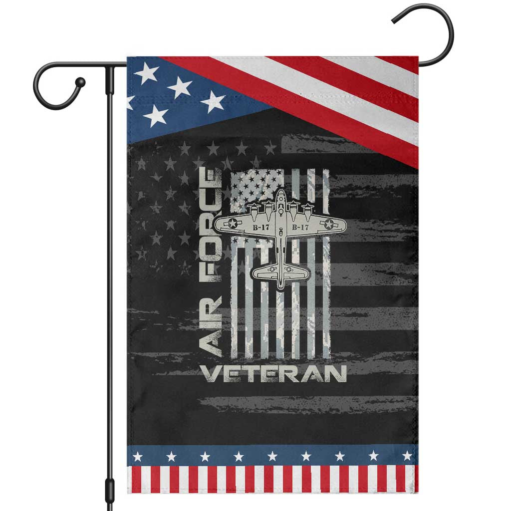Air Force Veteran Garden Flag Vintage Camo USA Flag Veterans
