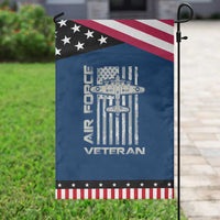 Air Force Veteran Garden Flag Vintage Camo USA Flag Veterans