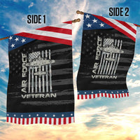 Air Force Veteran Garden Flag Vintage Camo USA Flag Veterans