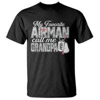 Proud Air Force Family T Shirt My Favorite Airman Calls Me Grandpa - Wonder Print Shop