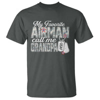 Proud Air Force Family T Shirt My Favorite Airman Calls Me Grandpa - Wonder Print Shop