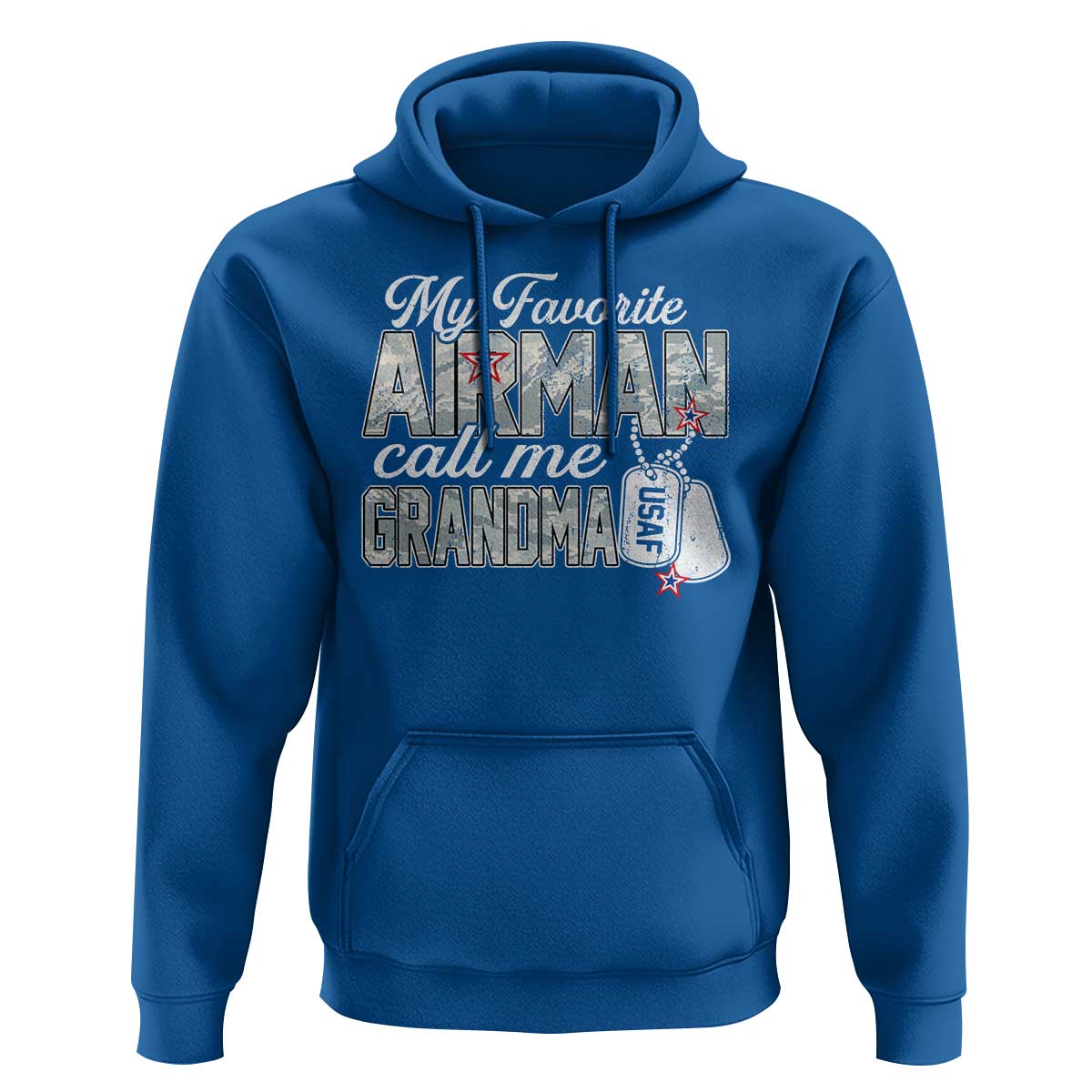 Proud Air Force Family Hoodie My Favorite Airman Calls Me Grandma - Wonder Print Shop