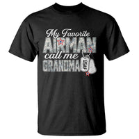 Proud Air Force Family T Shirt My Favorite Airman Calls Me Grandma - Wonder Print Shop