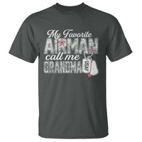 Proud Air Force Family T Shirt My Favorite Airman Calls Me Grandma - Wonder Print Shop
