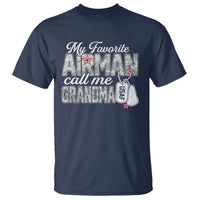 Proud Air Force Family T Shirt My Favorite Airman Calls Me Grandma - Wonder Print Shop