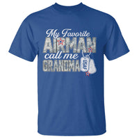 Proud Air Force Family T Shirt My Favorite Airman Calls Me Grandma - Wonder Print Shop