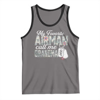 Proud Air Force Family Tank Top My Favorite Airman Calls Me Grandma - Wonder Print Shop