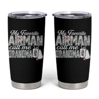Proud Air Force Family Tumbler Cup My Favorite Airman Calls Me Grandma - Wonder Print Shop