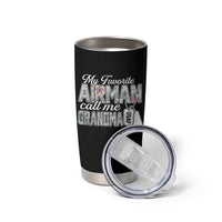 Proud Air Force Family Tumbler Cup My Favorite Airman Calls Me Grandma - Wonder Print Shop