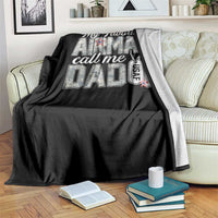 Proud Air Force Family Throw Blanket My Favorite Airman Calls Me Dad - Wonder Print Shop