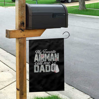 Proud Air Force Family Garden Flag My Favorite Airman Calls Me Dad - Wonder Print Shop