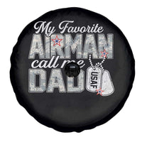 Proud Air Force Family Spare Tire Cover My Favorite Airman Calls Me Dad - Wonder Print Shop