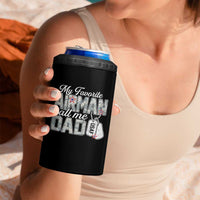 Proud Air Force Family 4 in 1 Can Cooler Tumbler My Favorite Airman Calls Me Dad - Wonder Print Shop