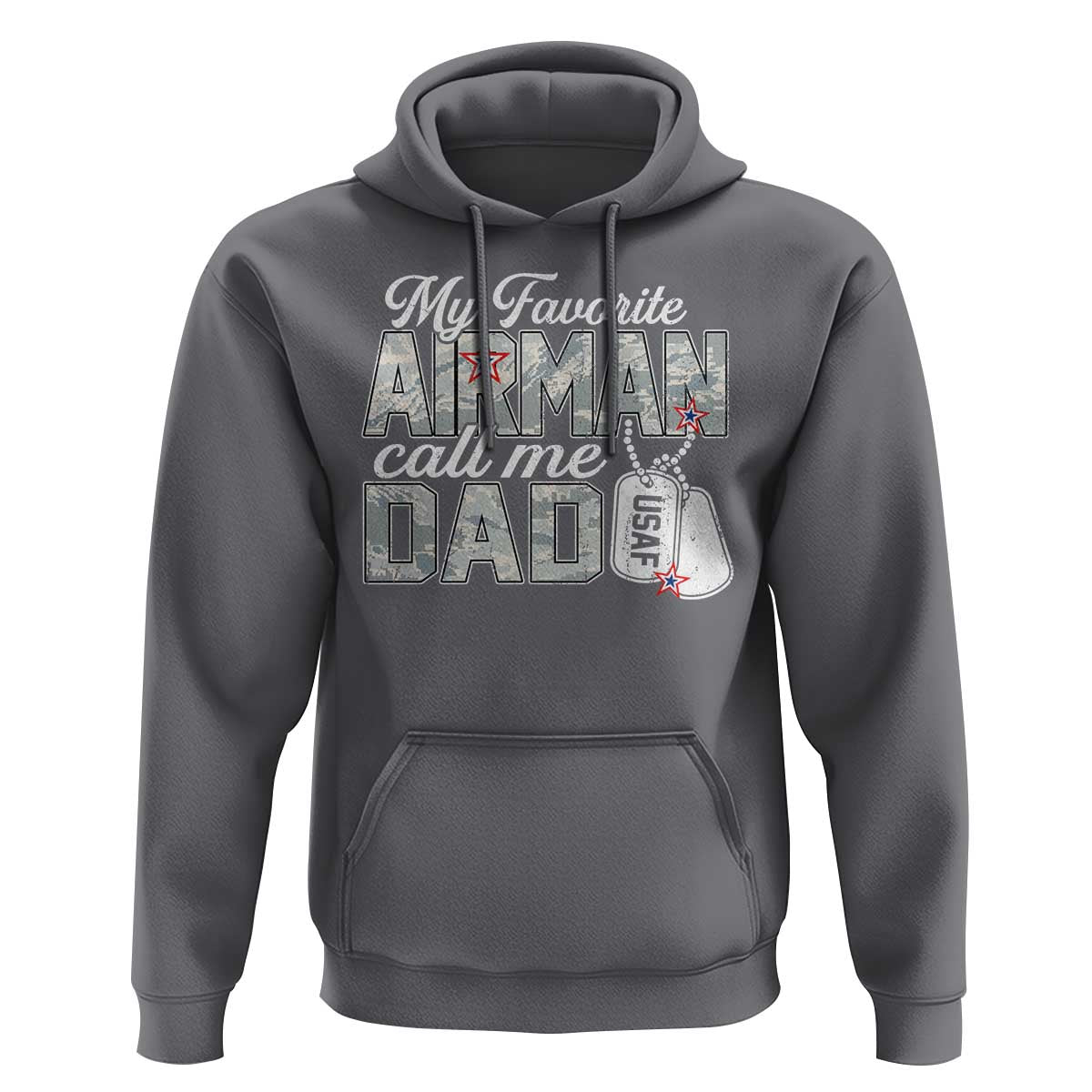 Proud Air Force Family Hoodie My Favorite Airman Calls Me Dad - Wonder Print Shop