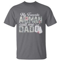 Proud Air Force Family T Shirt My Favorite Airman Calls Me Dad - Wonder Print Shop