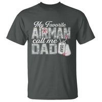 Proud Air Force Family T Shirt My Favorite Airman Calls Me Dad - Wonder Print Shop