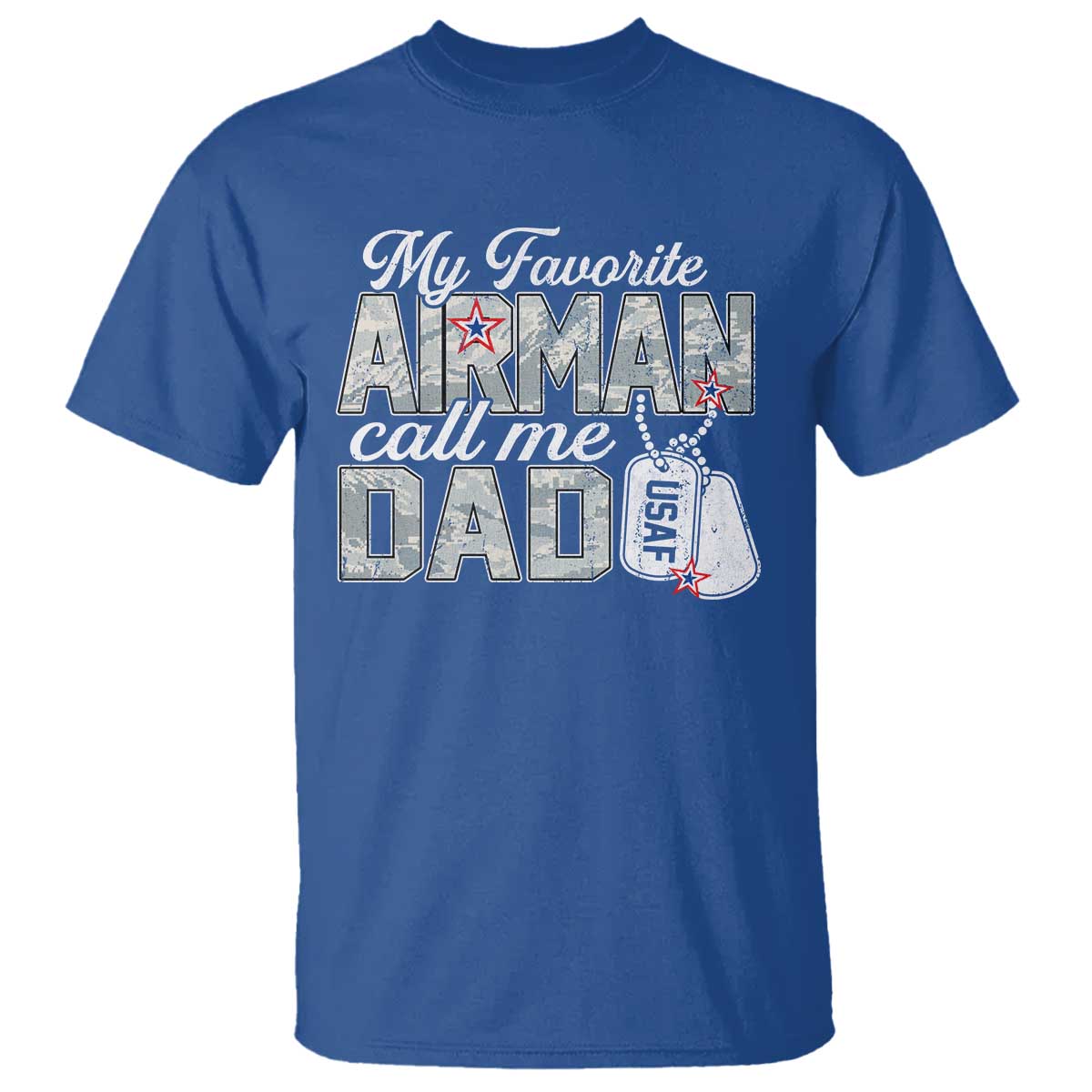 Proud Air Force Family T Shirt My Favorite Airman Calls Me Dad - Wonder Print Shop