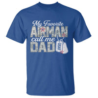 Proud Air Force Family T Shirt My Favorite Airman Calls Me Dad - Wonder Print Shop