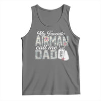 Proud Air Force Family Tank Top My Favorite Airman Calls Me Dad - Wonder Print Shop