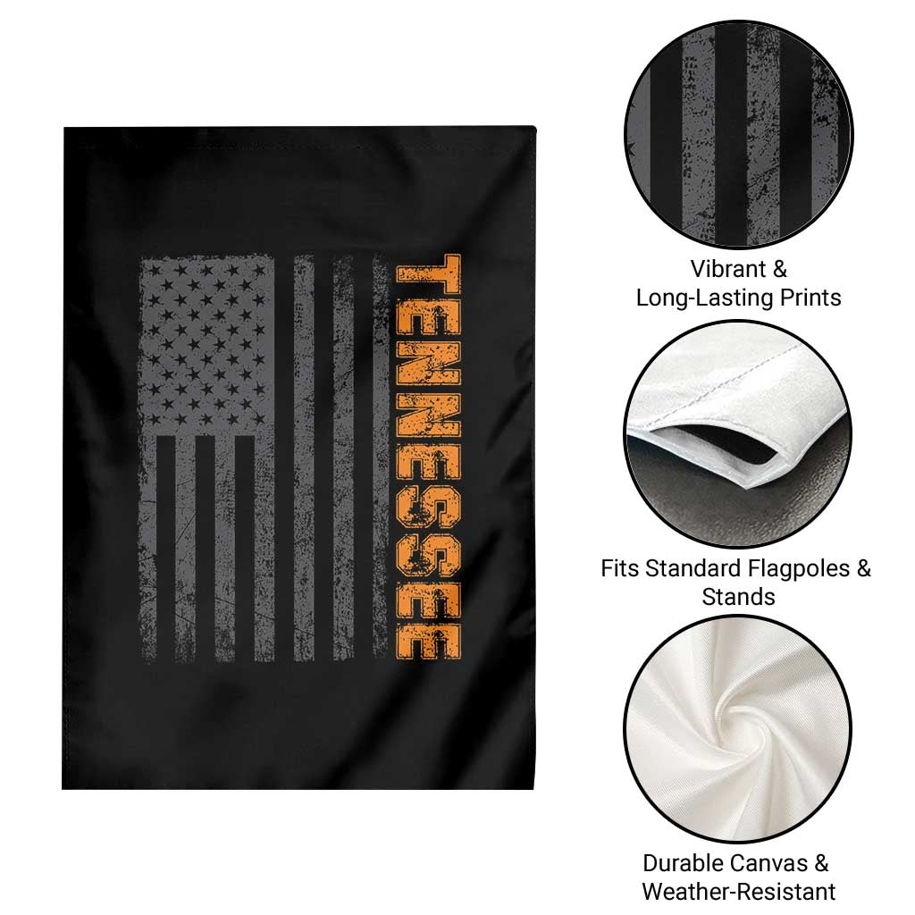 Vintage Tennessee Garden Flag Retro Orange TN USA Flag Patriotic US State