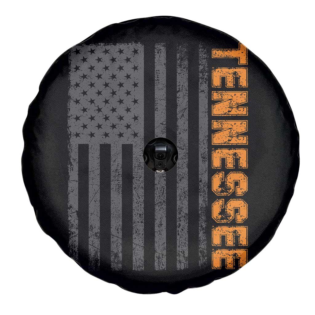 Vintage Tennessee Spare Tire Cover Retro Orange TN USA Flag Patriotic US State