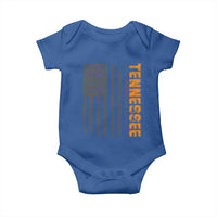 Vintage Tennessee Baby Onesie Retro Orange TN USA Flag Patriotic US State