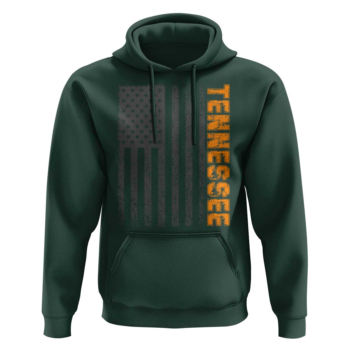Vintage Tennessee Hoodie Retro Orange TN USA Flag Patriotic US State