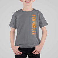 Vintage Tennessee T Shirt For Kid Retro Orange TN USA Flag Patriotic US State