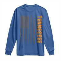 Vintage Tennessee Long Sleeve Shirt Retro Orange TN USA Flag Patriotic US State
