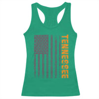 Vintage Tennessee Racerback Tank Top Retro Orange TN USA Flag Patriotic US State