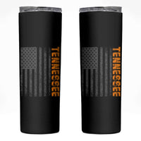 Vintage Tennessee Skinny Tumbler Retro Orange TN USA Flag Patriotic US State