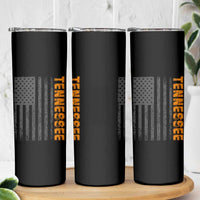 Vintage Tennessee Skinny Tumbler Retro Orange TN USA Flag Patriotic US State