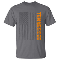 Vintage Tennessee T Shirt Retro Orange TN USA Flag Patriotic US State