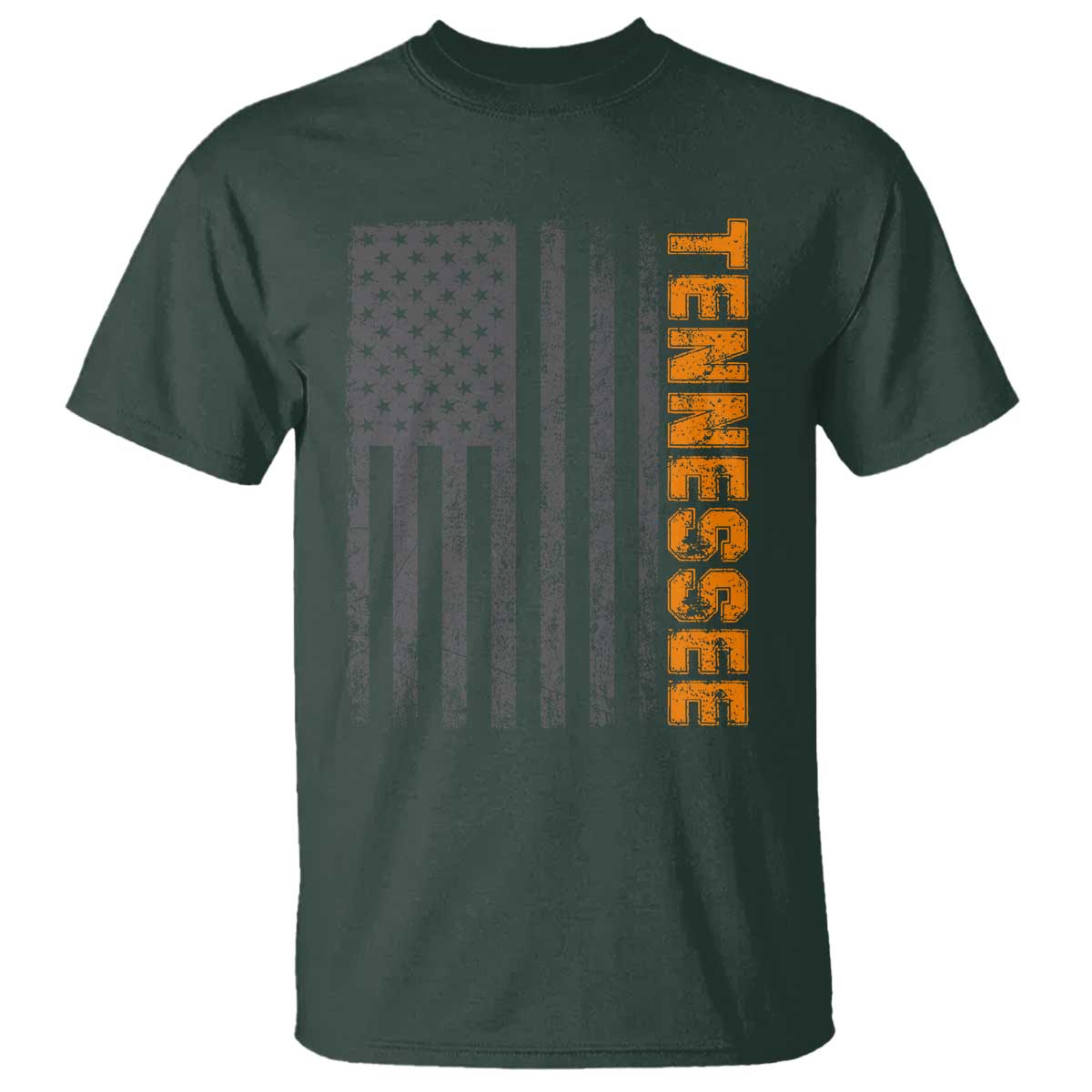 Vintage Tennessee T Shirt Retro Orange TN USA Flag Patriotic US State