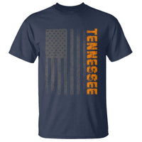 Vintage Tennessee T Shirt Retro Orange TN USA Flag Patriotic US State