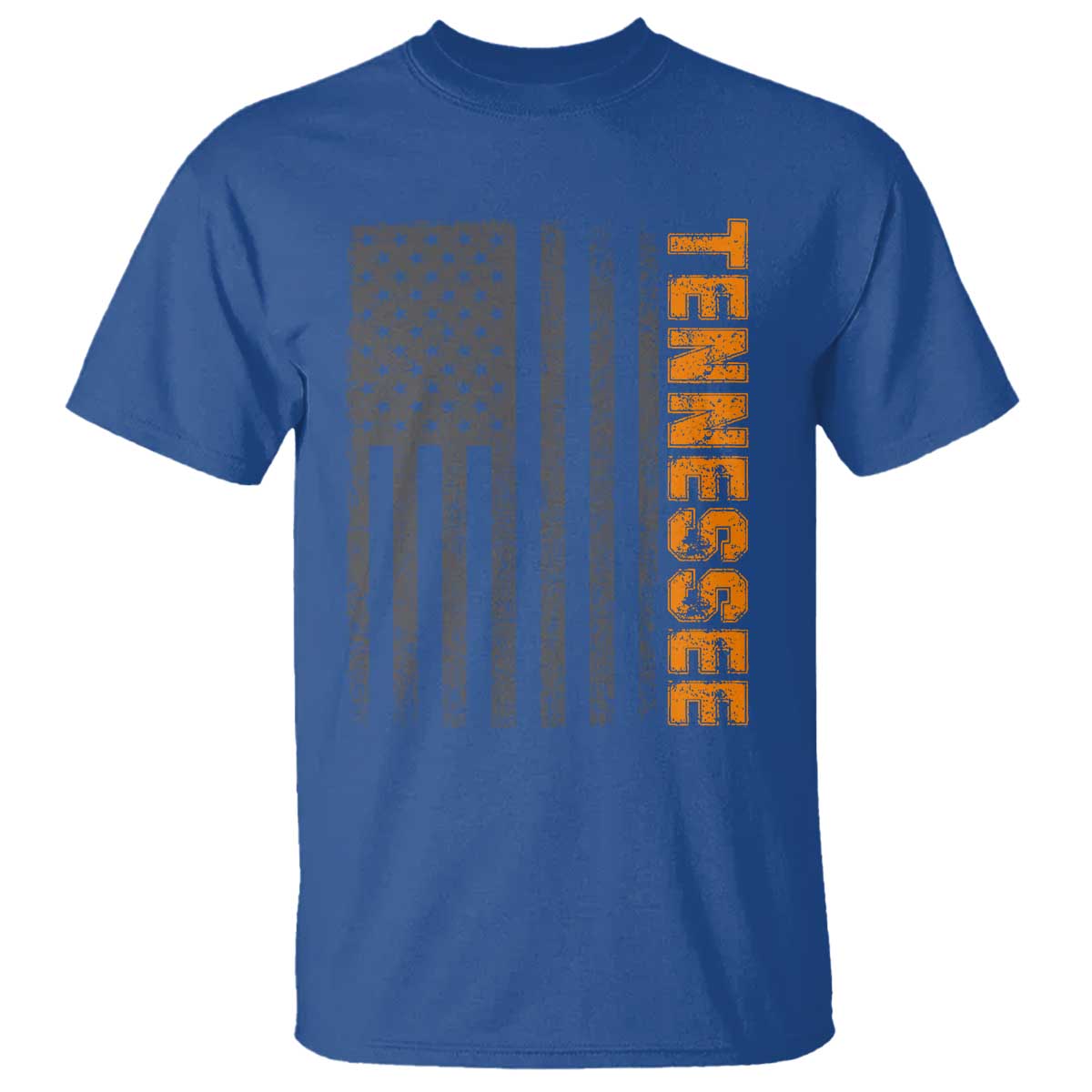 Vintage Tennessee T Shirt Retro Orange TN USA Flag Patriotic US State