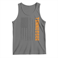 Vintage Tennessee Tank Top Retro Orange TN USA Flag Patriotic US State