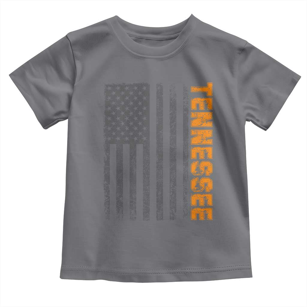 Vintage Tennessee Toddler T Shirt Retro Orange TN USA Flag Patriotic US State
