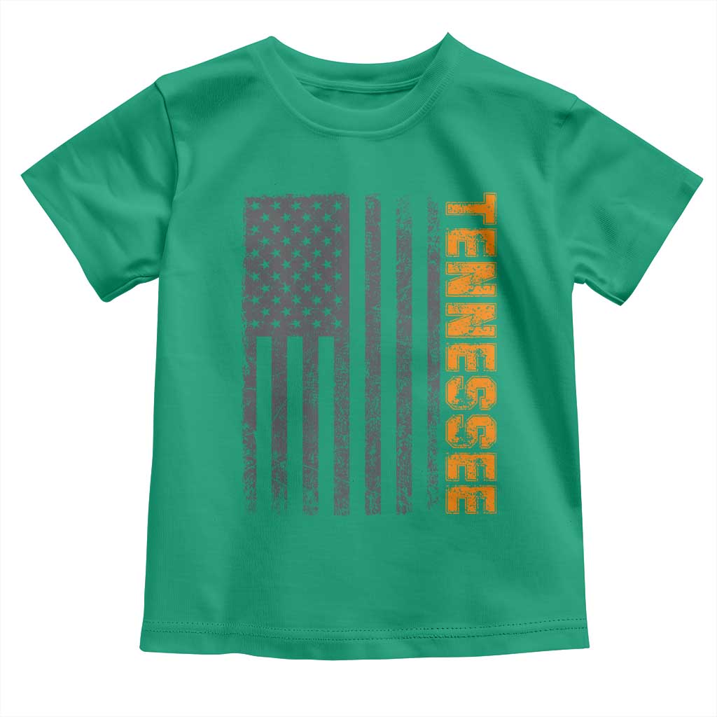 Vintage Tennessee Toddler T Shirt Retro Orange TN USA Flag Patriotic US State