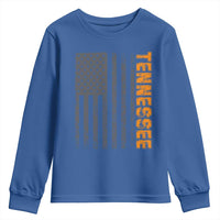 Vintage Tennessee Youth Sweatshirt Retro Orange TN USA Flag Patriotic US State