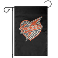 Vintage Tennessee Garden Flag Checkered Heart Love TN Orange US State