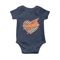 Vintage Tennessee Baby Onesie Checkered Heart Love TN Orange US State