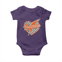 Vintage Tennessee Baby Onesie Checkered Heart Love TN Orange US State