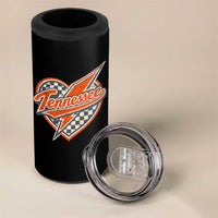 Vintage Tennessee 4 in 1 Can Cooler Tumbler Checkered Heart Love TN Orange US State