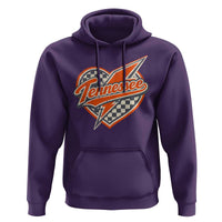 Vintage Tennessee Hoodie Checkered Heart Love TN Orange US State