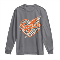 Vintage Tennessee Long Sleeve Shirt Checkered Heart Love TN Orange US State